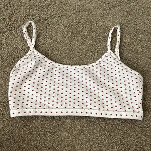 Brandy Melville Heart Bra Tank Top
